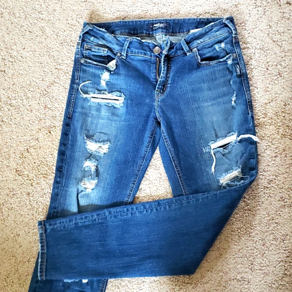 Silver Suki Skinny low rise jeans